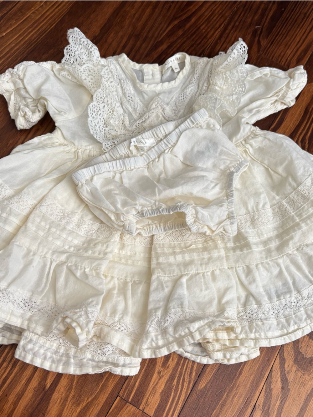 Noralee Genevieve ivory Ruffle Tiered Dress - Picture 2 of 4